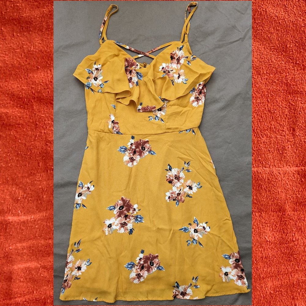 Trixxi Collection Yellow Floral Dress